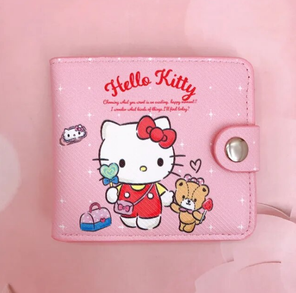 Hello Kitty Wallet With Buttons