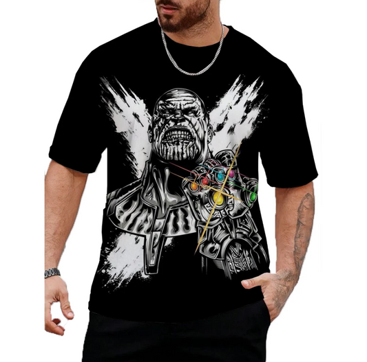 Marvel Thanos Print Tshirts For Mens Short Sleeve