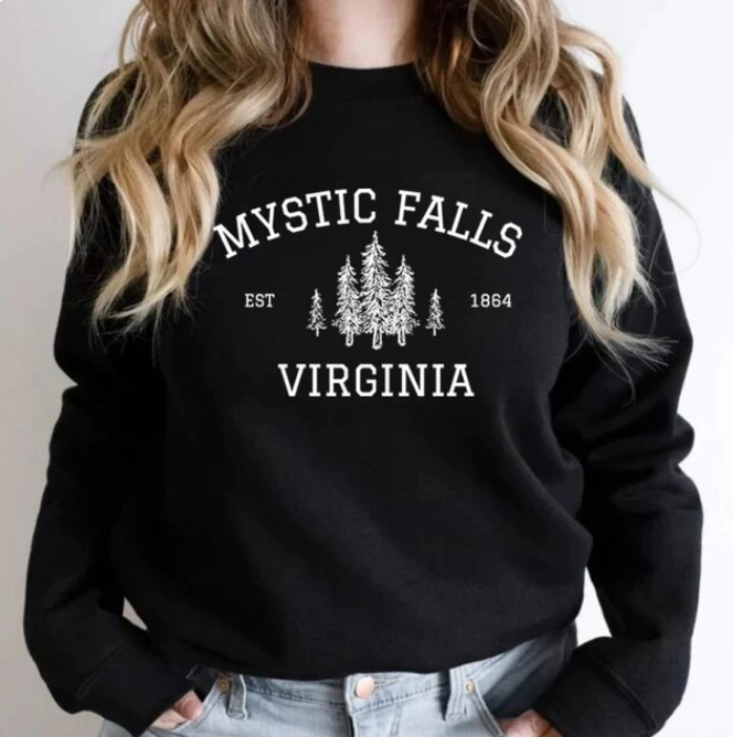 Mystic Falls Virginia Sweatshirt Vampire