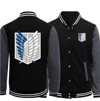 Attack On Titan Baseball Uniform Anime Jacket