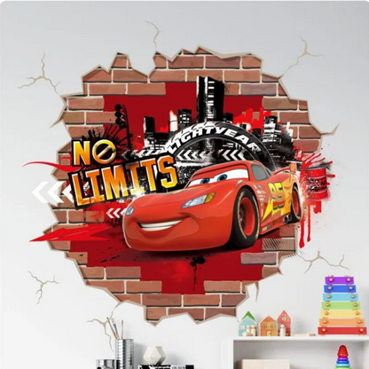 Cartoon Cars 2 Wall Stickers For Kid