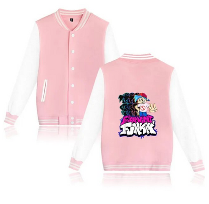 Friday Night Funkin Varsity Baseball Bomber Jacket