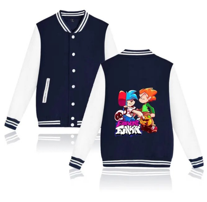 Friday Night Funkin Varsity Baseball Bomber Jacket Funny