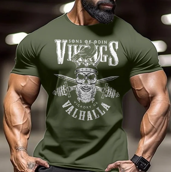 Skull Weapon Printed Tshirt Men