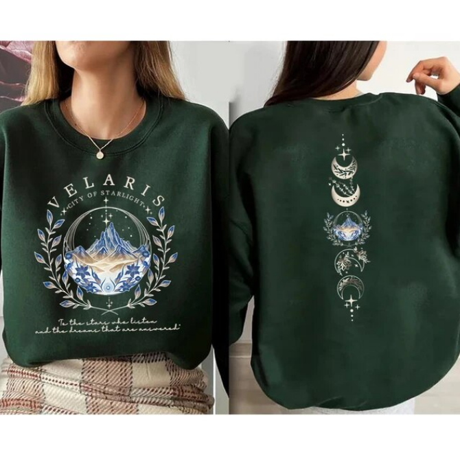 Sweatshirt Velaris City Of Starlight Front And Back