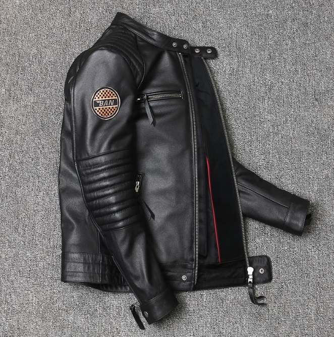 Motorcycle Genuine Leather Jacket