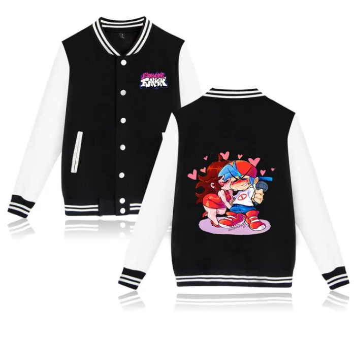 Friday Night Funkin Varsity Baseball Bomber Jacket Kute