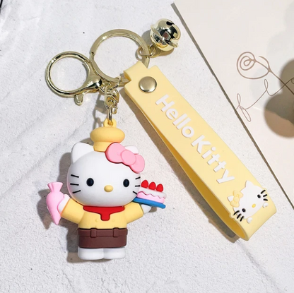 Hello Kitty Keychain Cartoon