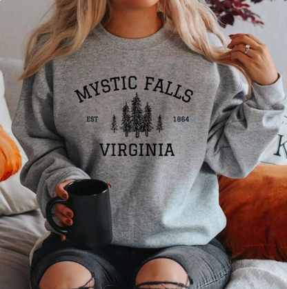 Mystic Falls Virginia Sweatshirt Vampire