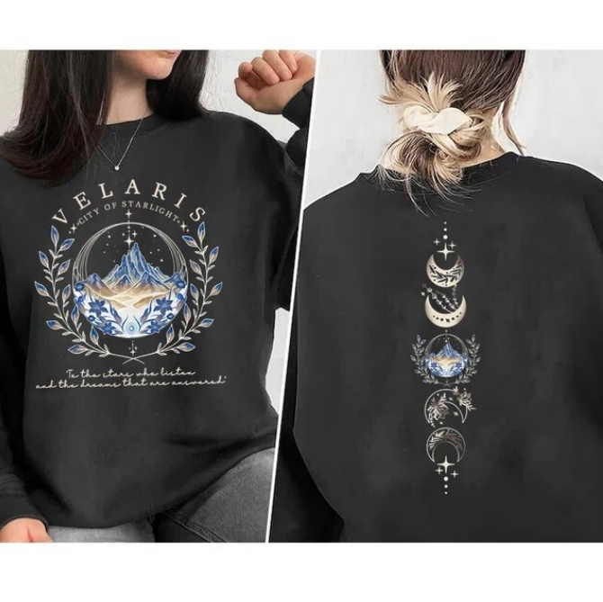 Sweatshirt Velaris City Of Starlight Front And Back