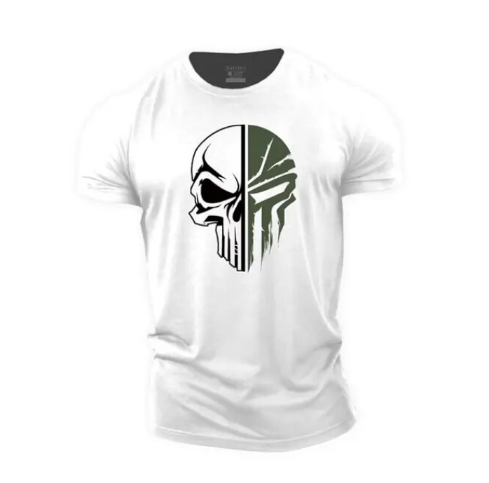 Tshirt For Men 3D Print Military Skull