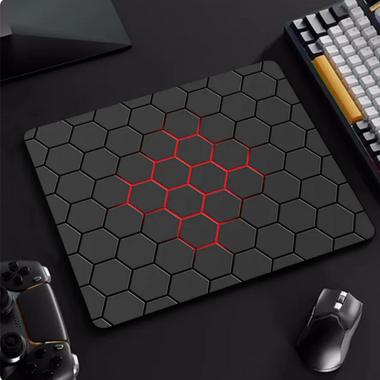 Hexagon Gaming Mouse Pad Computer Laptop Rubber Small