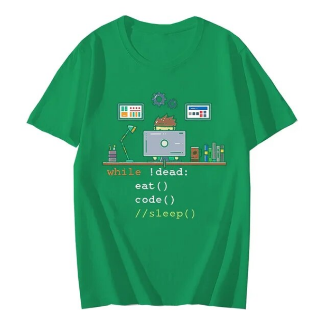 Tshirt Funny Tees Computer Science Python Programmer Eat Code Sleep