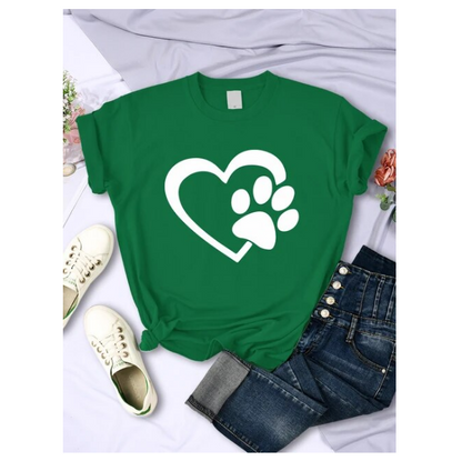 Funny Heart And Hand Palm Pattern Tshirts