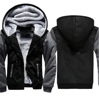 Men Winter Camouflage Fleece Thicken Hooded