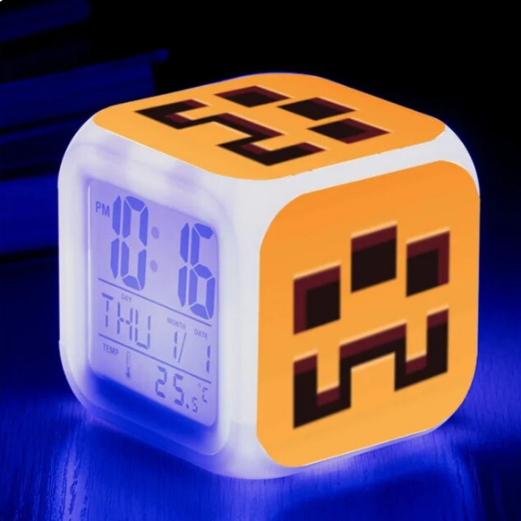 Minecraft Zombie Figure Alarm Clock