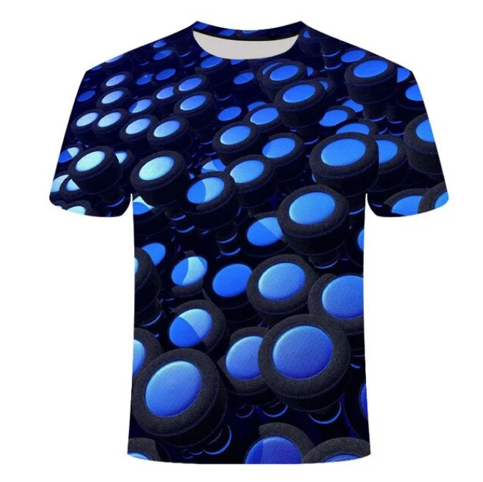 Summer 3D Pattern Men Tshirt Unique