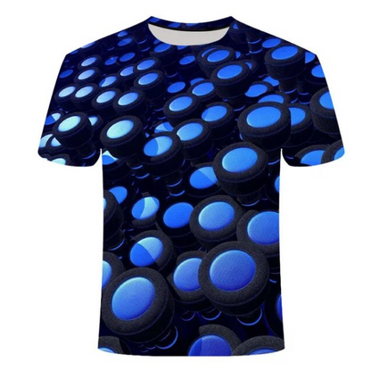 Summer 3D Pattern Men Tshirt Unique