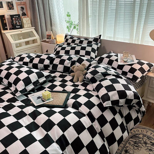 Bedding Set Single Queen Size Flat Sheet Quilt Duvet Coverr